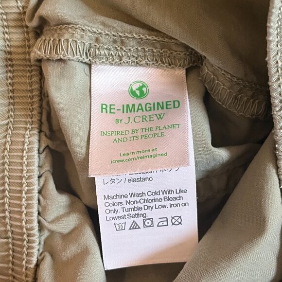 Crewcuts boys relaxed-fit pull-on short chino green shorts elastic waist 14 - Picture 6 of 8